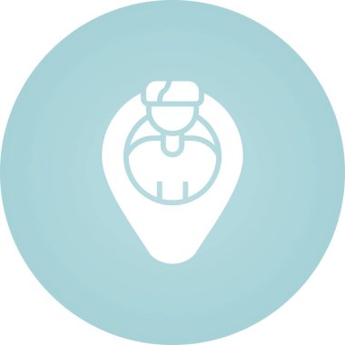 Kullanıcı Yolculuğu Vektör Ana Hattı Simge Tasarımı çizimi. Beyaz arkaplanda Müşteri Hizmetleri Sembolü 