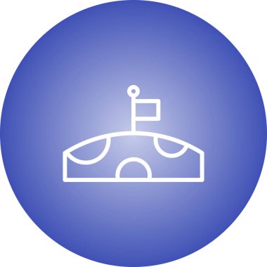 Beyaz arkaplanda ay vektör simgesi, gece simgesi 