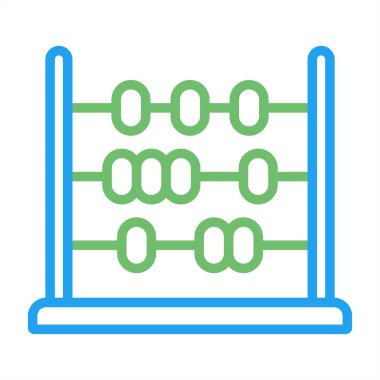 Abaküs. Web simgesi basit illüstrasyon   