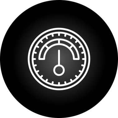 Barometre web simgesi basit illüstrasyon