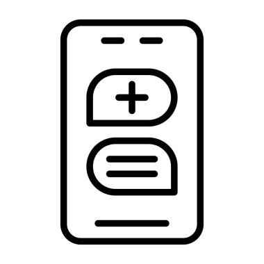 Çevrimiçi Randevu Web simgesi, basit vektör illüstrasyonu