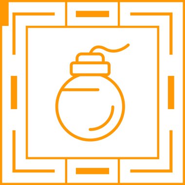bomba ikonu web basit vektör çizimi