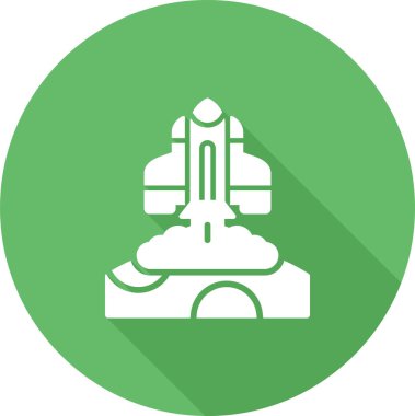 roket ağ ikonu vektör illüstrasyonu 