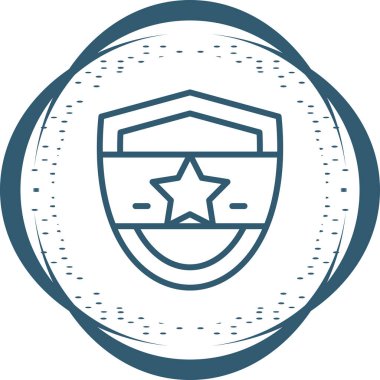 Kalkan, Koruma, Güvenlik Simgesi Vektör İllüstrasyonu