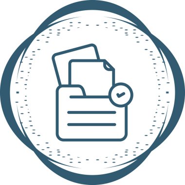 belge web simgesi vektör illüstrasyonu