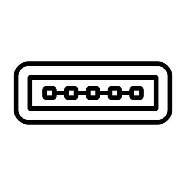 usb simgesi, vektör illüstrasyonu basit tasarım
