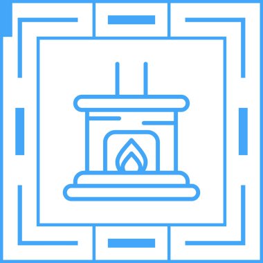 Fırın simgesinin vektör illüstrasyonu