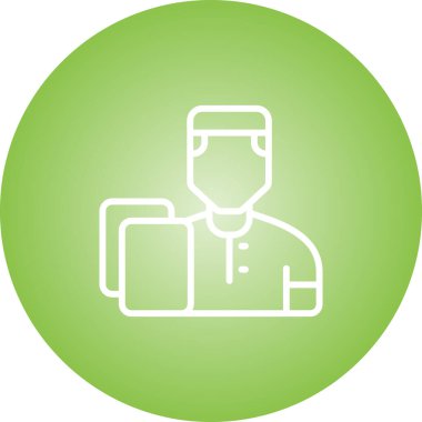 kullanıcı. Web simgesi basit illüstrasyon