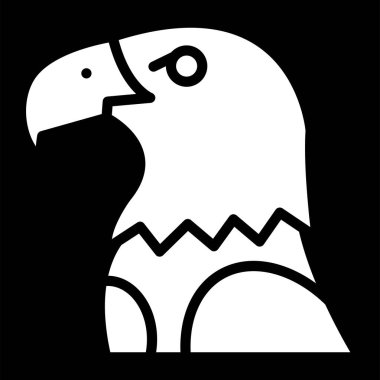 Kartal. Web simgesi basit illüstrasyon