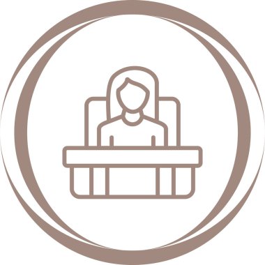 Yönetici seo modern simgesinin vektör illüstrasyonu