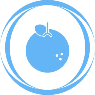 turuncu ağ simgesi, basit illüstrasyon