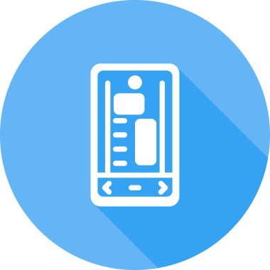 akıllı telefon simgesi, vektör illüstrasyonu basit tasarım