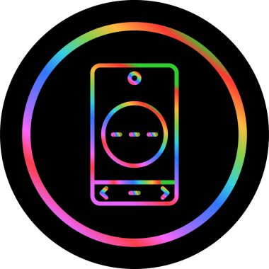 Smartphone ileti simgesi, vektör illüstrasyonu basit tasarım