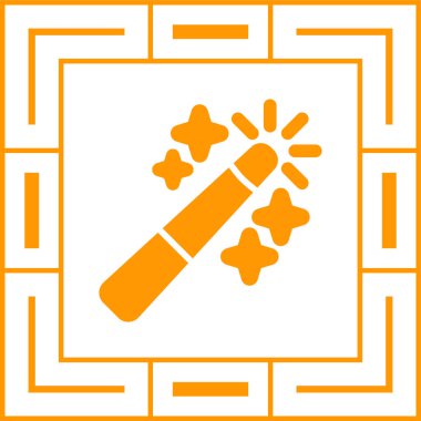 Sihirli Ağ ikonu vektör illüstrasyonu 