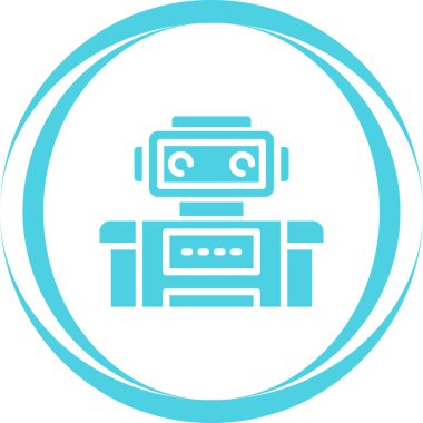 robot ağ simgesi, vektör illüstrasyonu