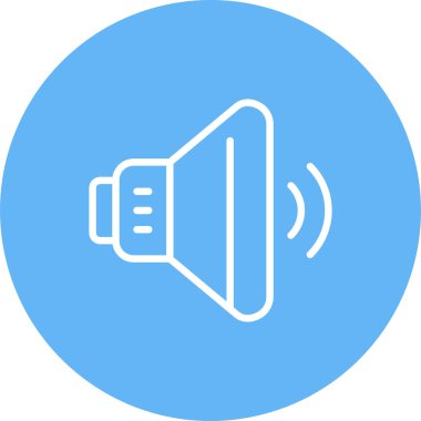 ses hoparlörü simgesi, web illüstrasyonu