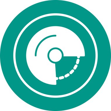 Açı simgesi basit düz illüstrasyon