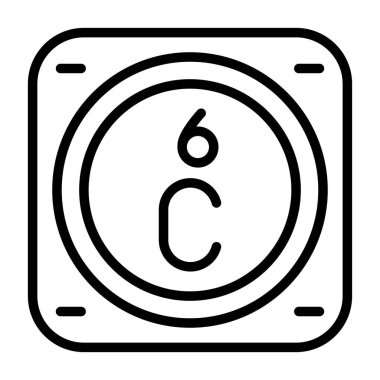 Periyodik tablonun karbon kimyasal elementinin web çizimi