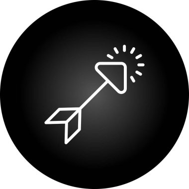 Beyaz Arkaplanda İmleç Simgesi İzole Edildi 