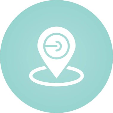 Harita Konumu Web simgesi vektör çizimi 