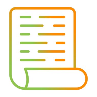 Curl simgesi ile Sayfanın vektör simgesi 