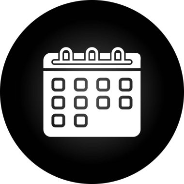 takvim anımsatma simgesi, özet biçimi, vektör illüstrasyonu