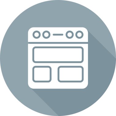 Tarayıcı simgesinin vektör illüstrasyonu