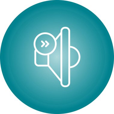 İleri simgesinin vektör illüstrasyonu