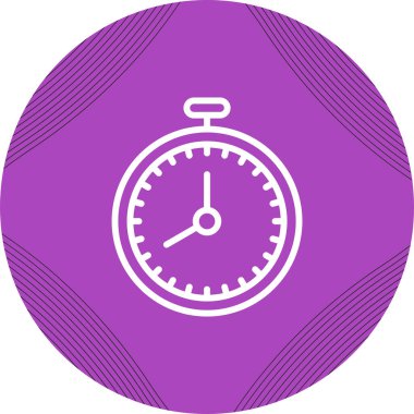Kronometre Web simgesi basit illüstrasyon