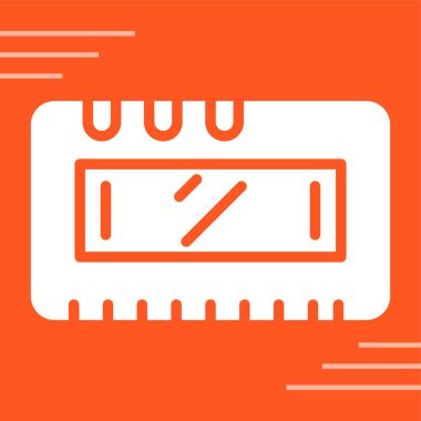 Lcd ekran simgesi, vektör illüstrasyonu basit tasarım