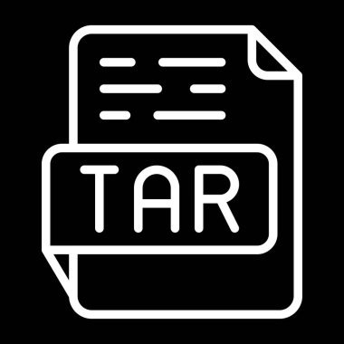 tar dosya biçimi vektör illüstrasyonu
