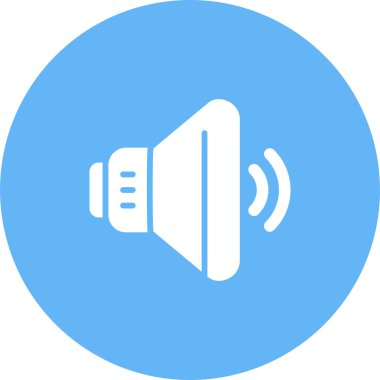 ses hoparlörü simgesi, web illüstrasyonu