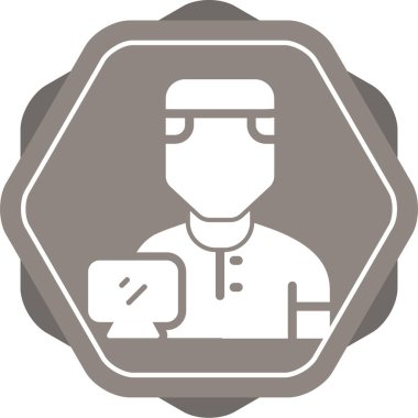 kullanıcı. Web simgesi basit illüstrasyon