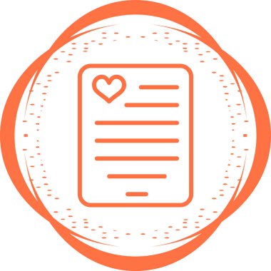 Şiir ikonu vektör illüstrasyonlu belge