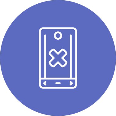 akıllı telefon simgesi, vektör illüstrasyonu basit tasarım