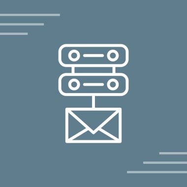 E- posta simgesinin vektör illüstrasyonu