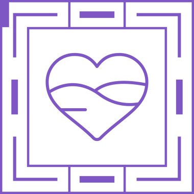 kalp simgesi, web basit illüstrasyon