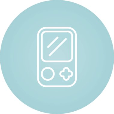 vektör Oyun Konsolu simgesi, basit illüstrasyon