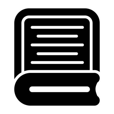 kitap simgesi, vektör illüstrasyonu basit tasarım