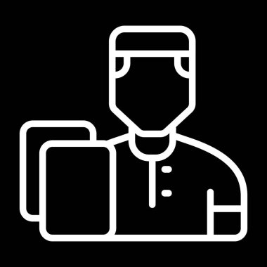 kullanıcı. Web simgesi basit illüstrasyon