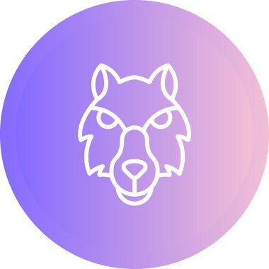 Kurt ikonu. Web basit illüstrasyonu