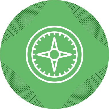 pusula simgesi web basit illüstrasyon