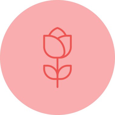 çiçek web simgesi, basit vektör illüstrasyonu