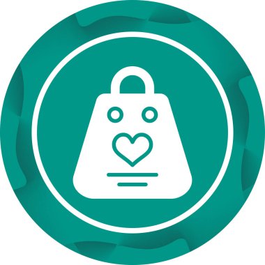 Alışveriş çantası simgesini, basit vektör çizim