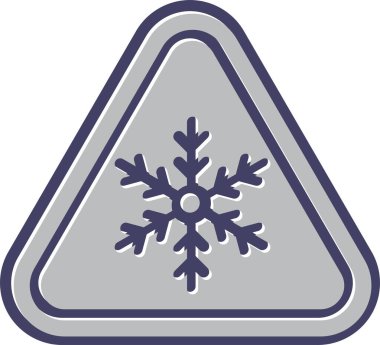 Kar tanesi. Web simgesi basit illüstrasyon