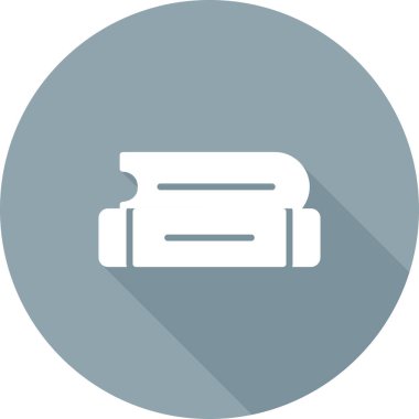 Kitap simgesi, vektör illüstrasyonu basit tasarım