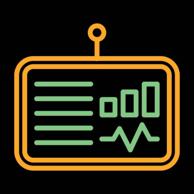 Gösterge paneli ikon vektör illüstrasyonu 