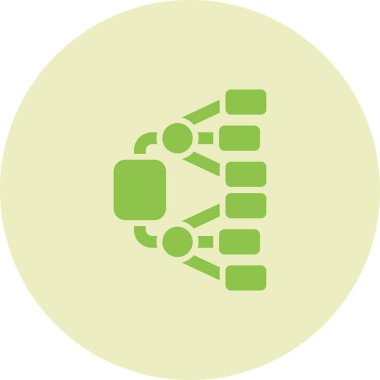 Beyaz Arkaplanda Ağ Diyagramı Vektör Simgesi İzole Edildi 