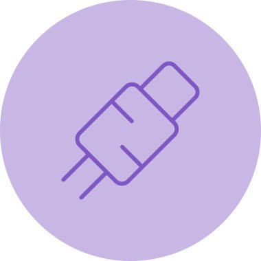 Kablo web simgesi, vektör çizim