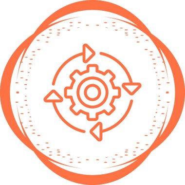 Devamlı Bütünleşme simgesi vektör illüstrasyonu